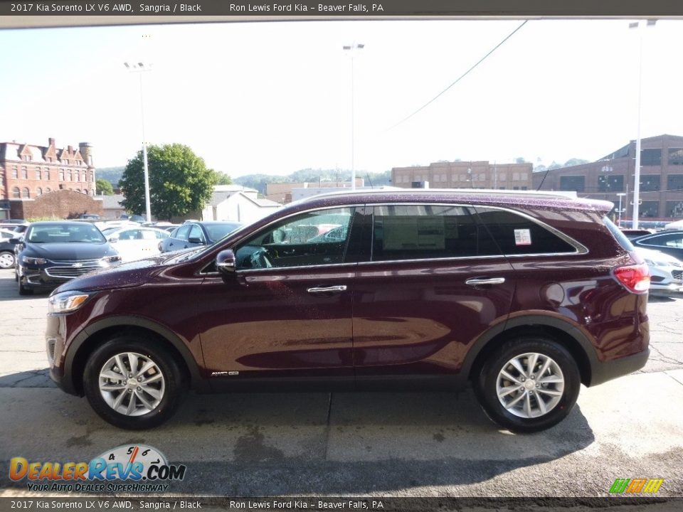 2017 Kia Sorento LX V6 AWD Sangria / Black Photo #6