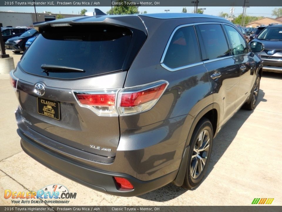 2016 Toyota Highlander XLE Predawn Gray Mica / Ash Photo #2