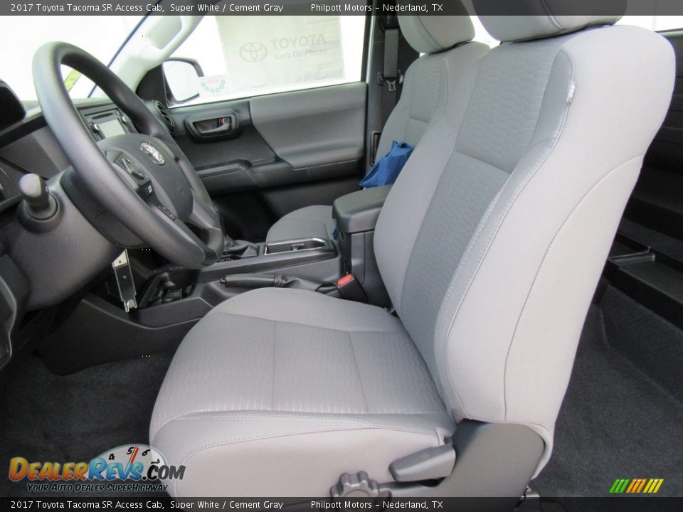 Front Seat of 2017 Toyota Tacoma SR Access Cab Photo #19