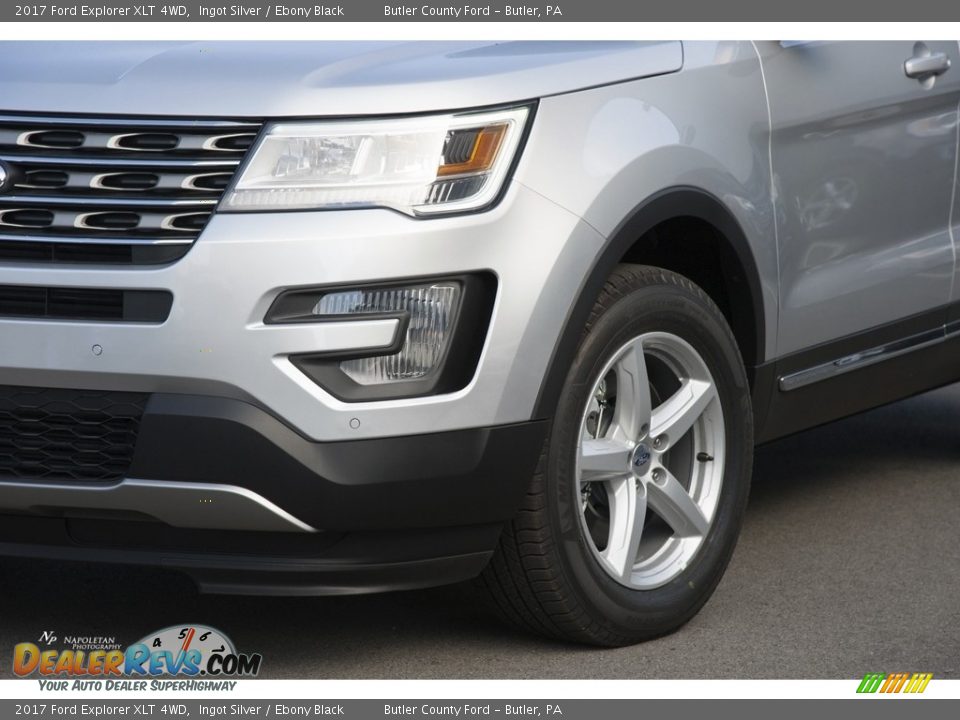 2017 Ford Explorer XLT 4WD Ingot Silver / Ebony Black Photo #2