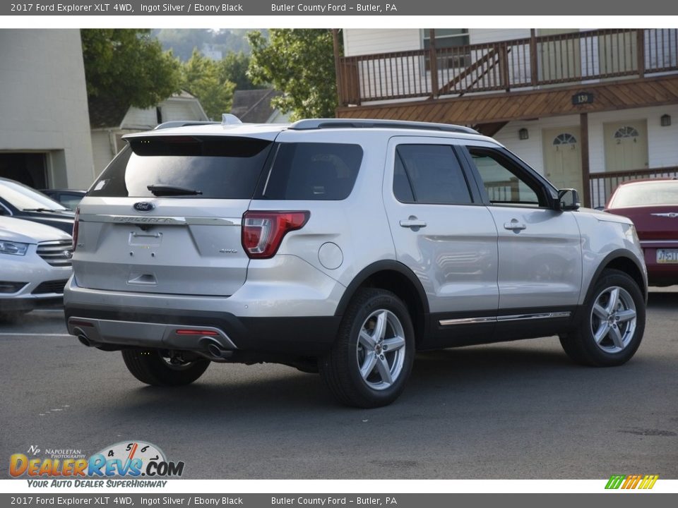 2017 Ford Explorer XLT 4WD Ingot Silver / Ebony Black Photo #3