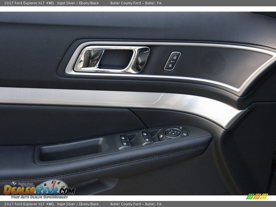 2017 Ford Explorer XLT 4WD Ingot Silver / Ebony Black Photo #5