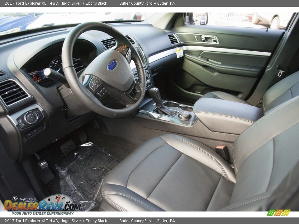 2017 Ford Explorer XLT 4WD Ingot Silver / Ebony Black Photo #6