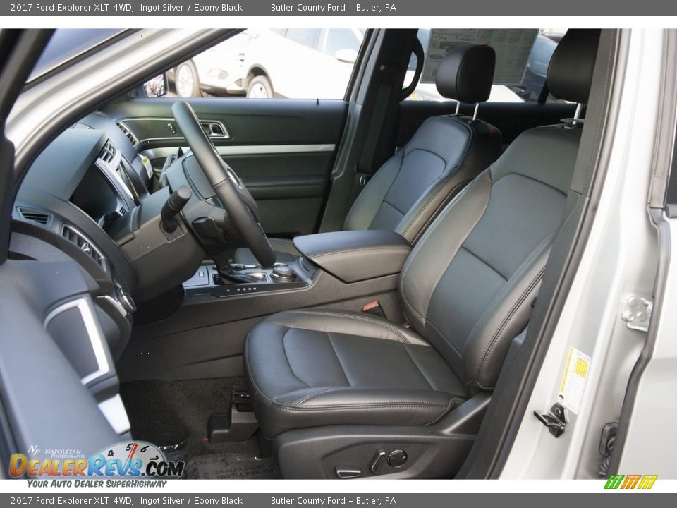 2017 Ford Explorer XLT 4WD Ingot Silver / Ebony Black Photo #7