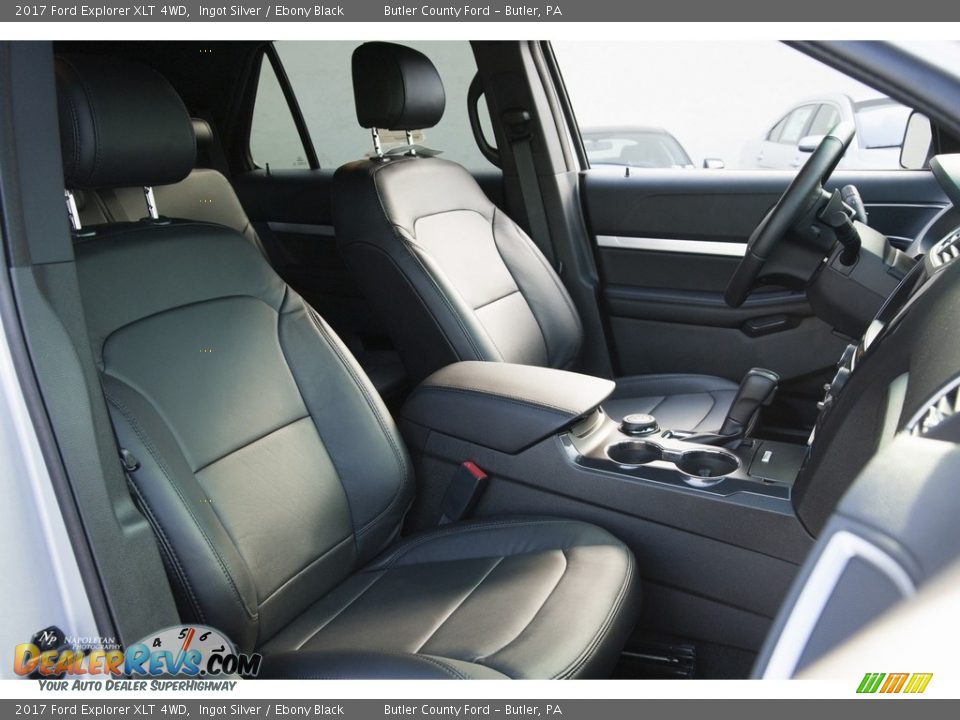 2017 Ford Explorer XLT 4WD Ingot Silver / Ebony Black Photo #9