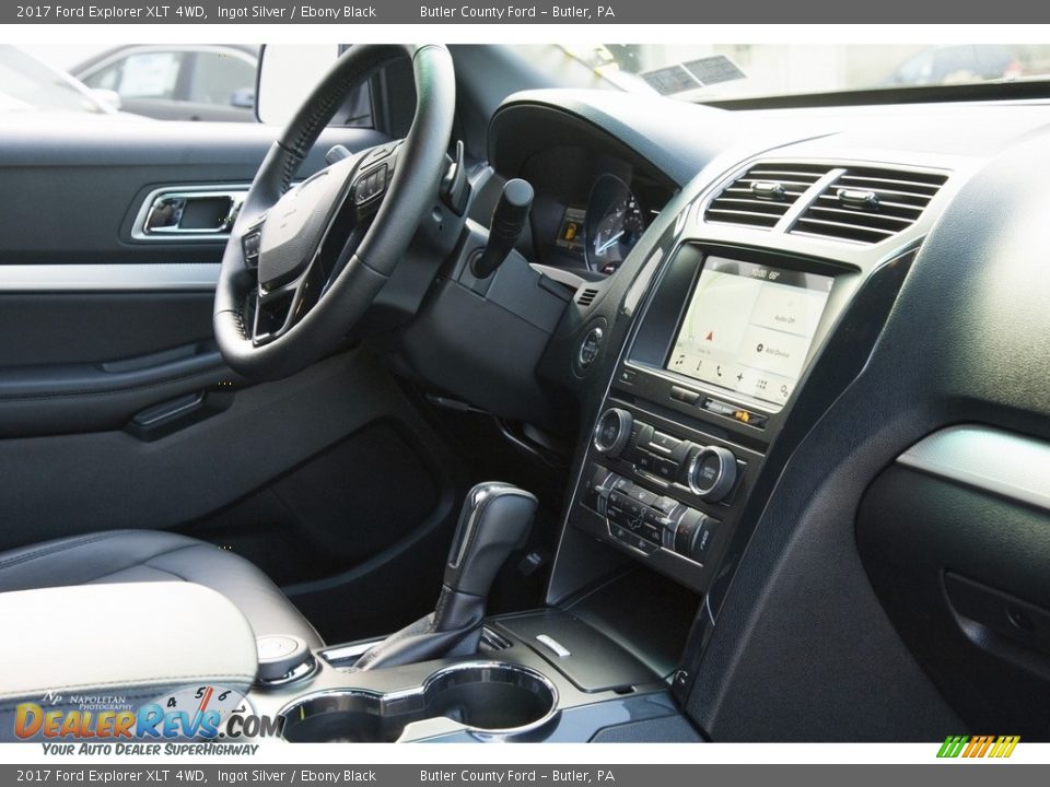 2017 Ford Explorer XLT 4WD Ingot Silver / Ebony Black Photo #10