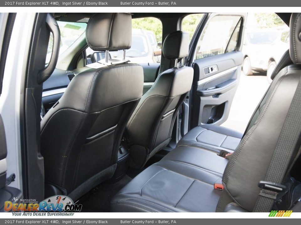 2017 Ford Explorer XLT 4WD Ingot Silver / Ebony Black Photo #11