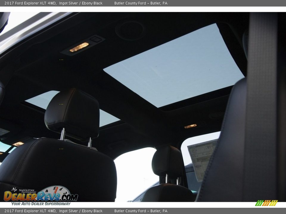 2017 Ford Explorer XLT 4WD Ingot Silver / Ebony Black Photo #15