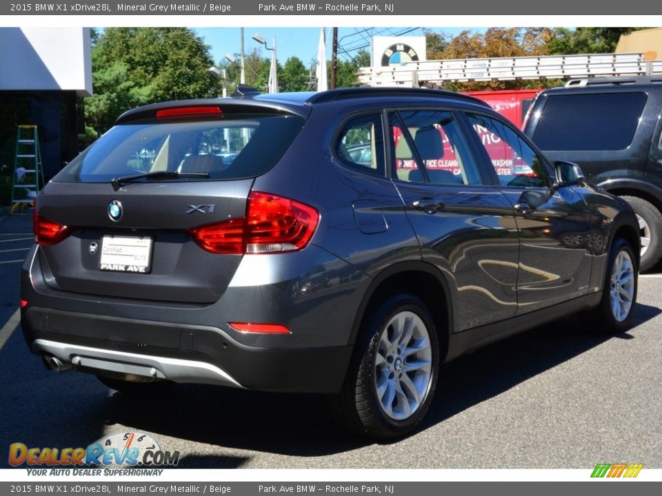 2015 BMW X1 xDrive28i Mineral Grey Metallic / Beige Photo #3