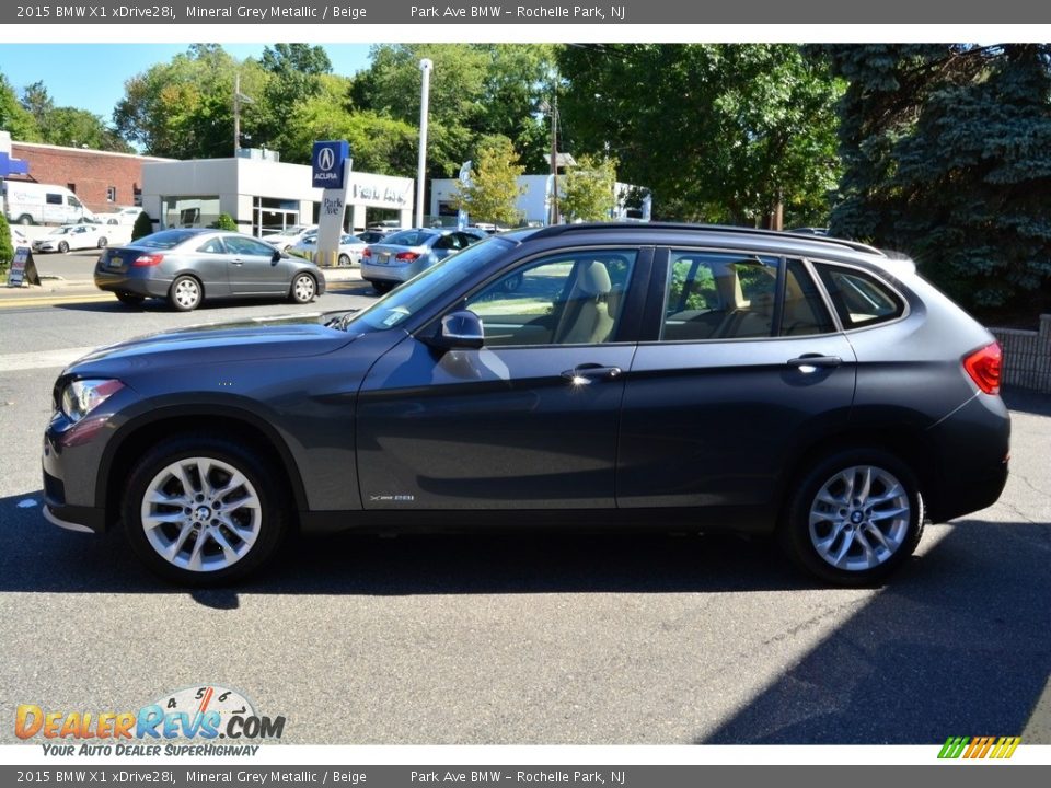 2015 BMW X1 xDrive28i Mineral Grey Metallic / Beige Photo #5