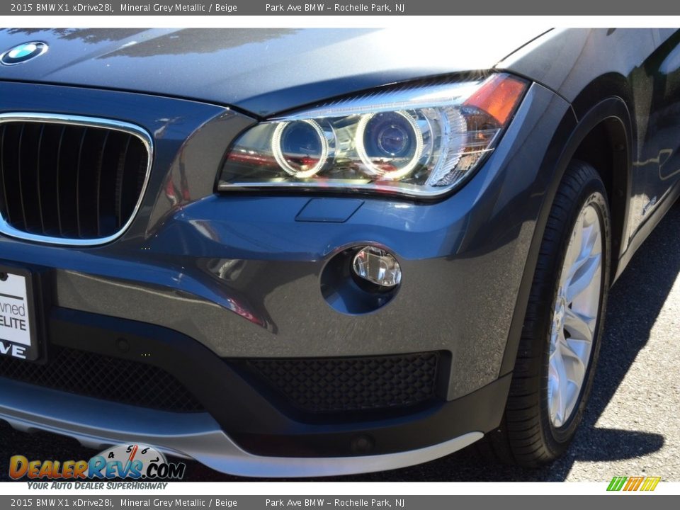 2015 BMW X1 xDrive28i Mineral Grey Metallic / Beige Photo #31