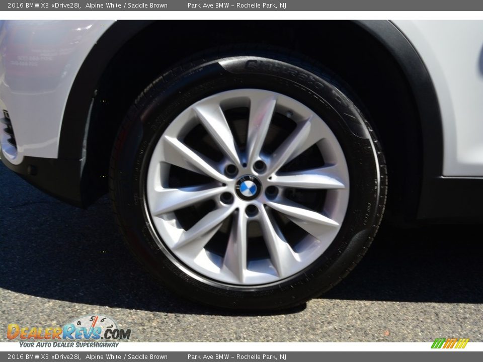 2016 BMW X3 xDrive28i Alpine White / Saddle Brown Photo #33