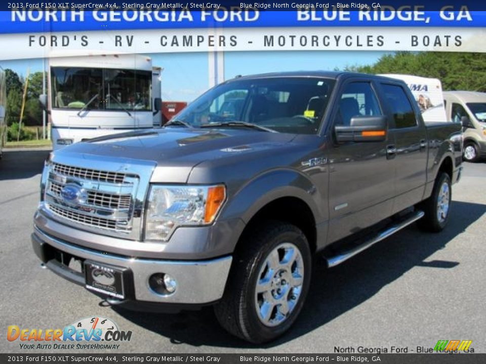 2013 Ford F150 XLT SuperCrew 4x4 Sterling Gray Metallic / Steel Gray Photo #1