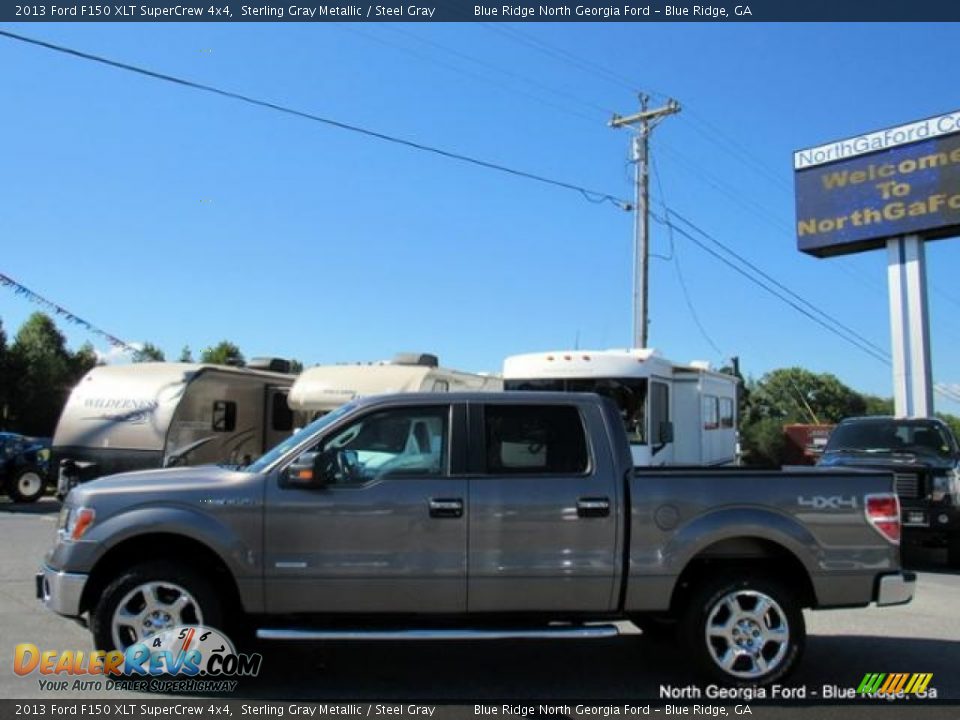 2013 Ford F150 XLT SuperCrew 4x4 Sterling Gray Metallic / Steel Gray Photo #2