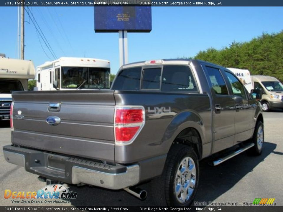 2013 Ford F150 XLT SuperCrew 4x4 Sterling Gray Metallic / Steel Gray Photo #5