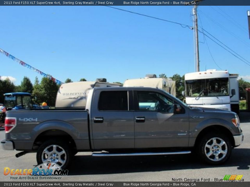 2013 Ford F150 XLT SuperCrew 4x4 Sterling Gray Metallic / Steel Gray Photo #6