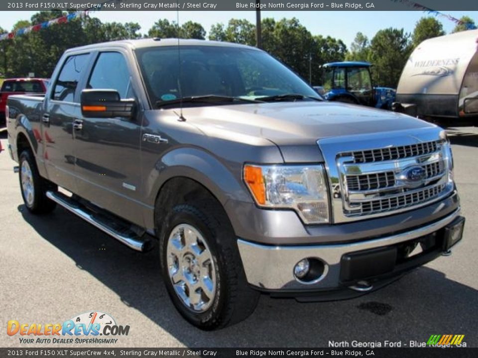 2013 Ford F150 XLT SuperCrew 4x4 Sterling Gray Metallic / Steel Gray Photo #7