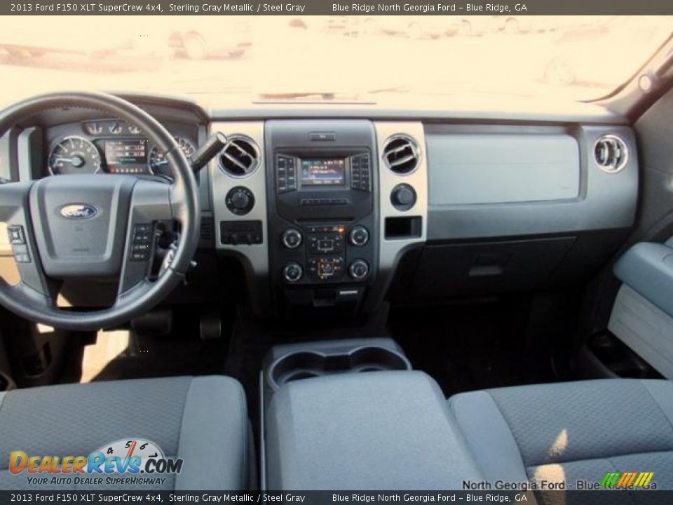 2013 Ford F150 XLT SuperCrew 4x4 Sterling Gray Metallic / Steel Gray Photo #15