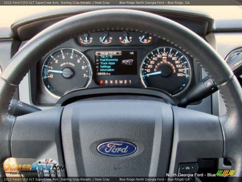 2013 Ford F150 XLT SuperCrew 4x4 Sterling Gray Metallic / Steel Gray Photo #17