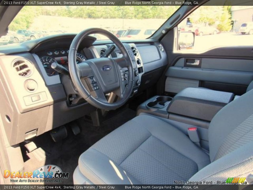 2013 Ford F150 XLT SuperCrew 4x4 Sterling Gray Metallic / Steel Gray Photo #31