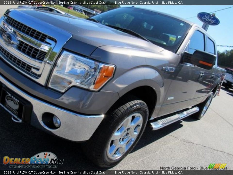 2013 Ford F150 XLT SuperCrew 4x4 Sterling Gray Metallic / Steel Gray Photo #35
