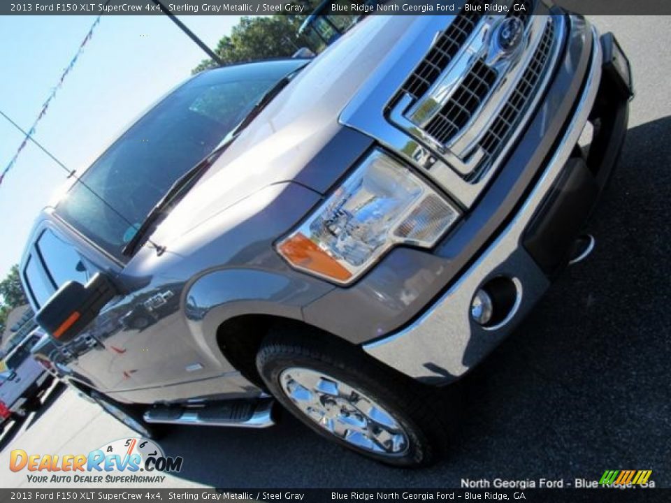 2013 Ford F150 XLT SuperCrew 4x4 Sterling Gray Metallic / Steel Gray Photo #36