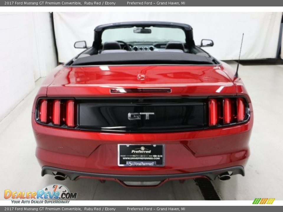2017 Ford Mustang GT Premium Convertible Ruby Red / Ebony Photo #8
