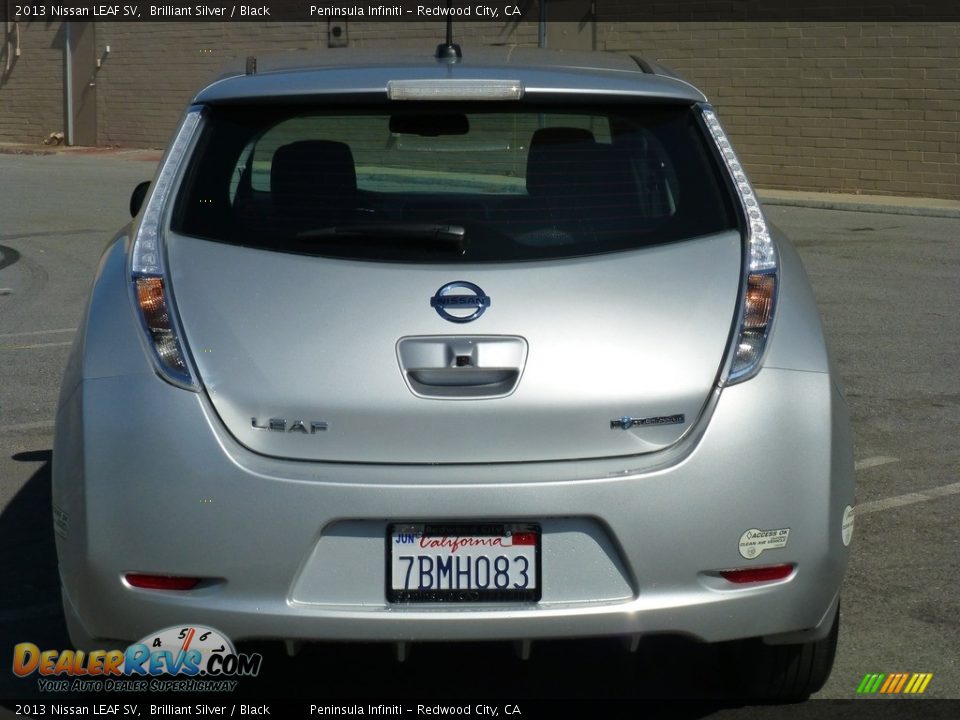 2013 Nissan LEAF SV Brilliant Silver / Black Photo #4