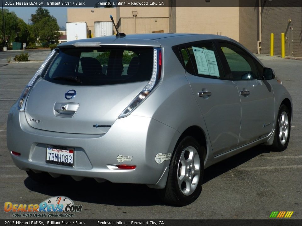 2013 Nissan LEAF SV Brilliant Silver / Black Photo #5