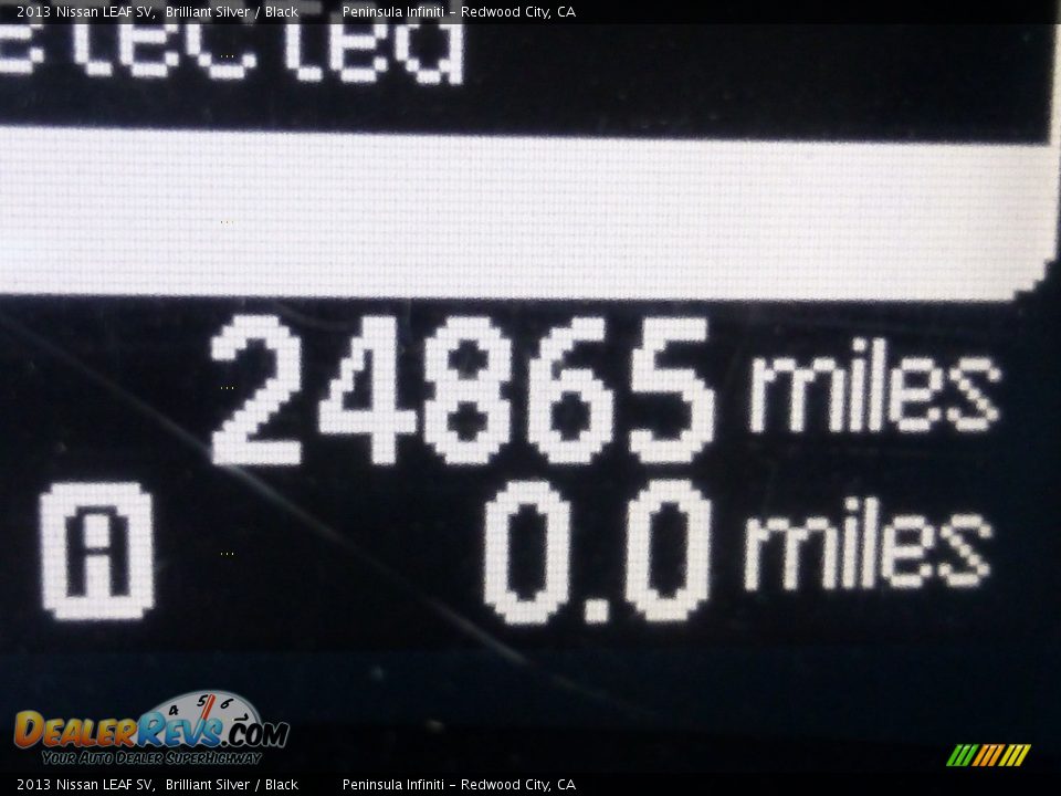2013 Nissan LEAF SV Brilliant Silver / Black Photo #8