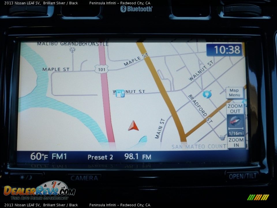 2013 Nissan LEAF SV Brilliant Silver / Black Photo #9