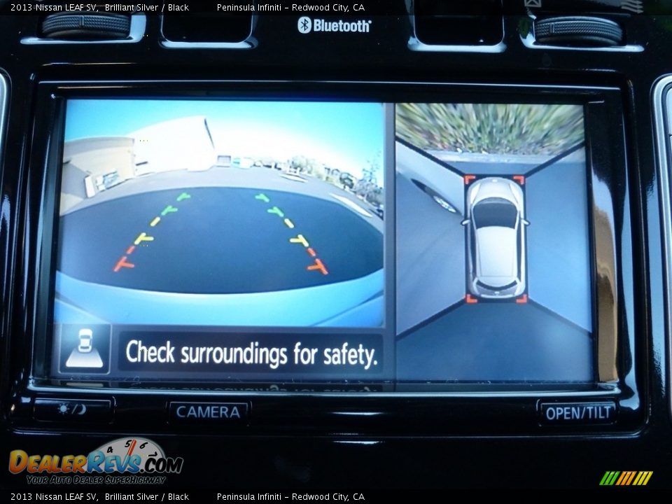 2013 Nissan LEAF SV Brilliant Silver / Black Photo #10