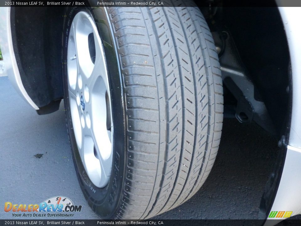 2013 Nissan LEAF SV Brilliant Silver / Black Photo #12