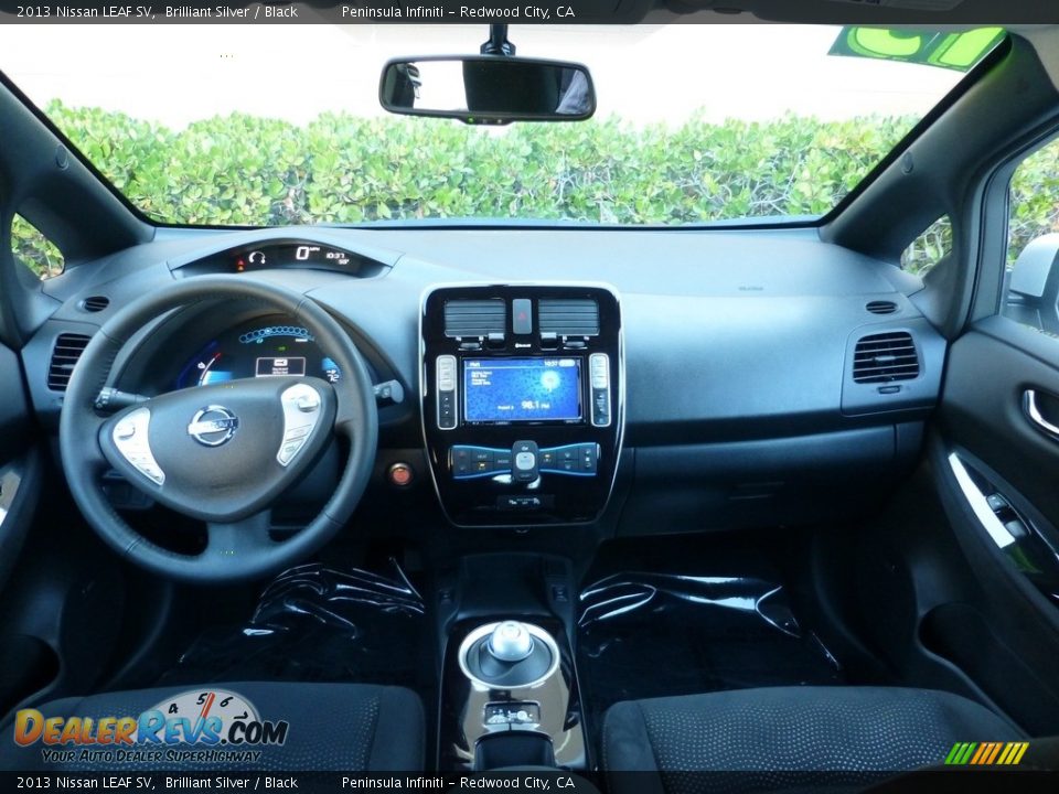 2013 Nissan LEAF SV Brilliant Silver / Black Photo #19