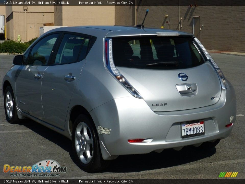 2013 Nissan LEAF SV Brilliant Silver / Black Photo #23
