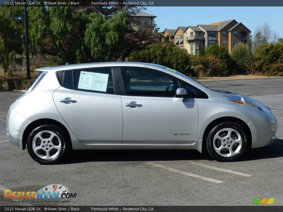 2013 Nissan LEAF SV Brilliant Silver / Black Photo #24