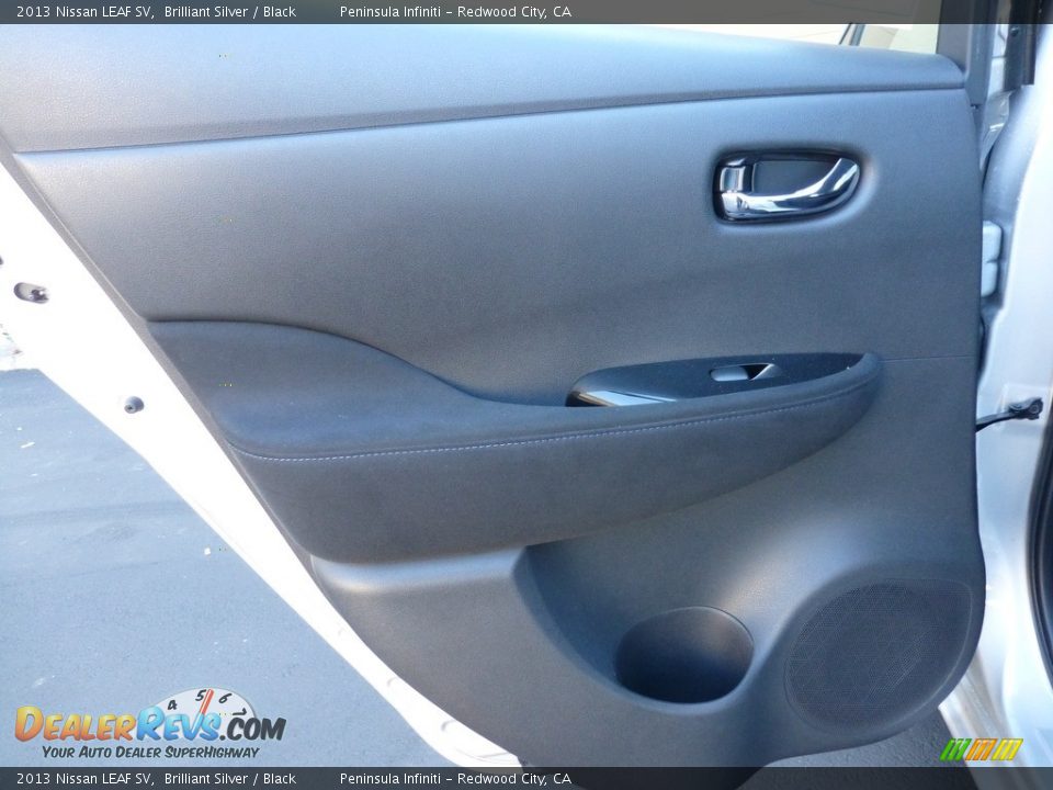 2013 Nissan LEAF SV Brilliant Silver / Black Photo #26