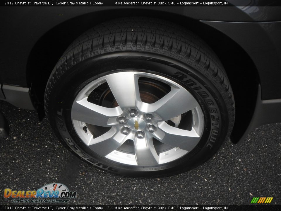 2012 Chevrolet Traverse LT Cyber Gray Metallic / Ebony Photo #7