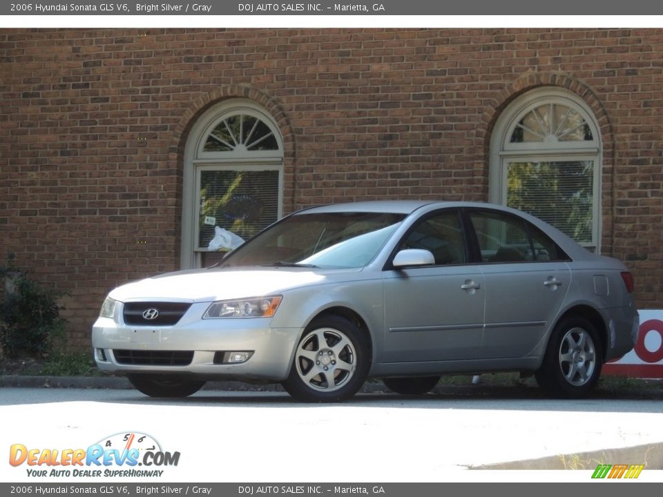 2006 Hyundai Sonata GLS V6 Bright Silver / Gray Photo #3