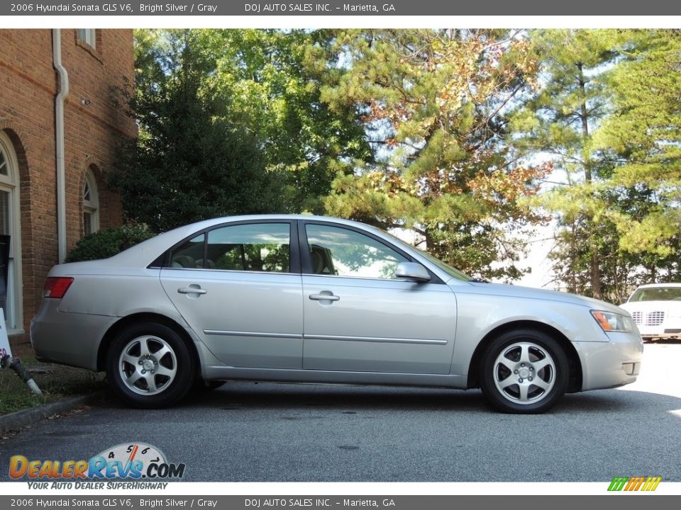 2006 Hyundai Sonata GLS V6 Bright Silver / Gray Photo #6
