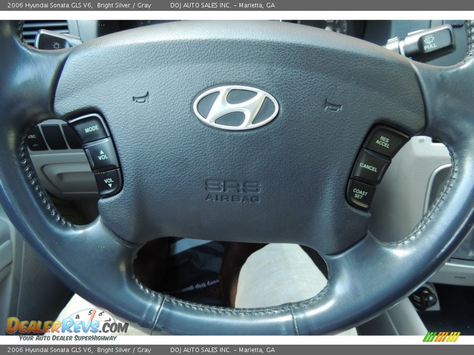 2006 Hyundai Sonata GLS V6 Bright Silver / Gray Photo #7