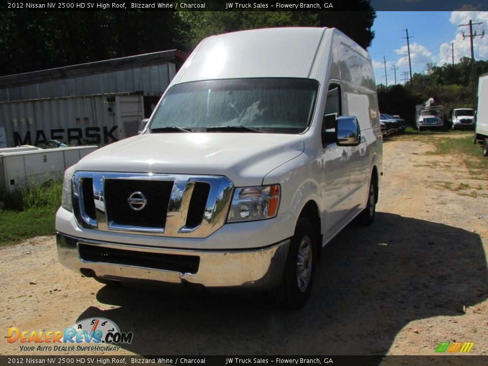 2012 Nissan NV 2500 HD SV High Roof Blizzard White / Charcoal Photo #1
