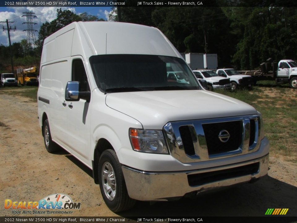 2012 Nissan NV 2500 HD SV High Roof Blizzard White / Charcoal Photo #3