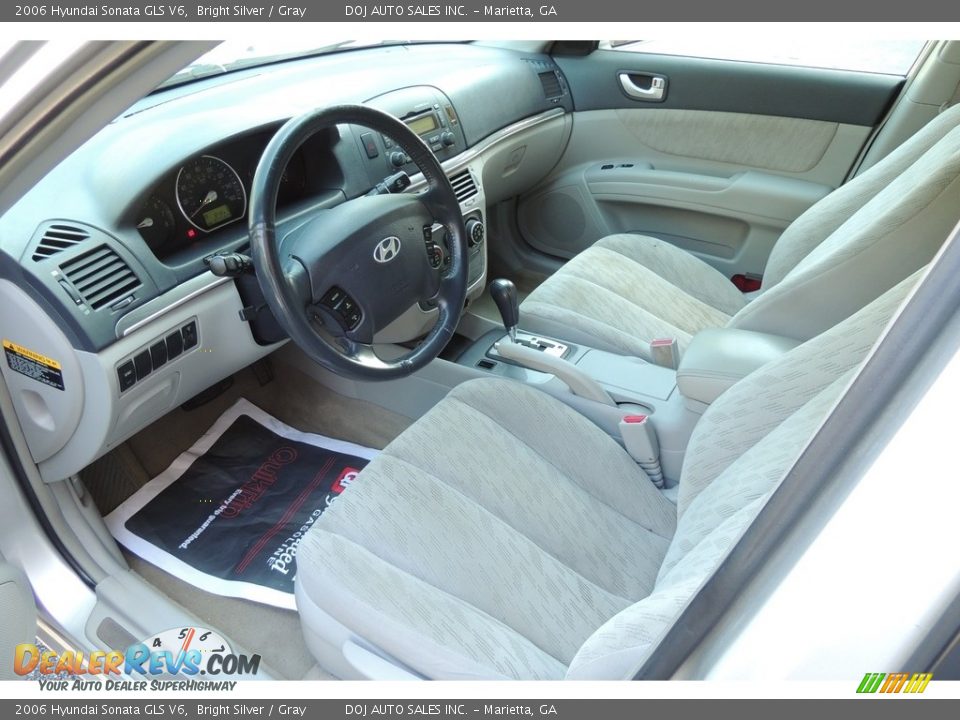 2006 Hyundai Sonata GLS V6 Bright Silver / Gray Photo #11