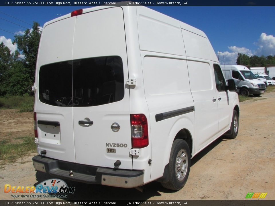 2012 Nissan NV 2500 HD SV High Roof Blizzard White / Charcoal Photo #5