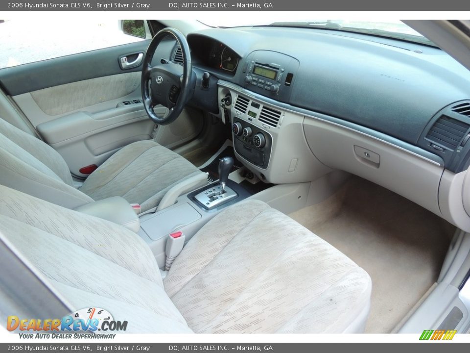 2006 Hyundai Sonata GLS V6 Bright Silver / Gray Photo #12