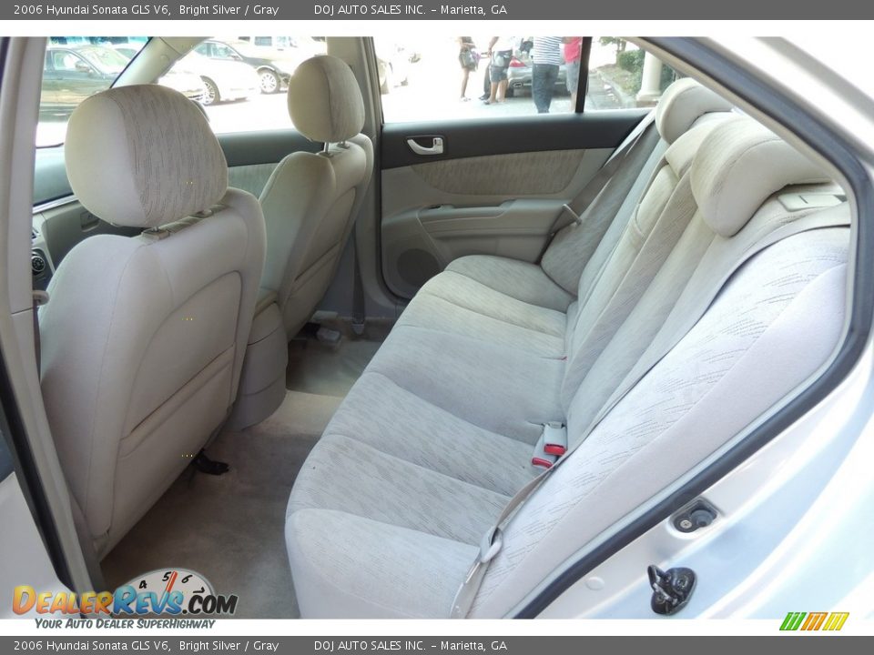 2006 Hyundai Sonata GLS V6 Bright Silver / Gray Photo #14