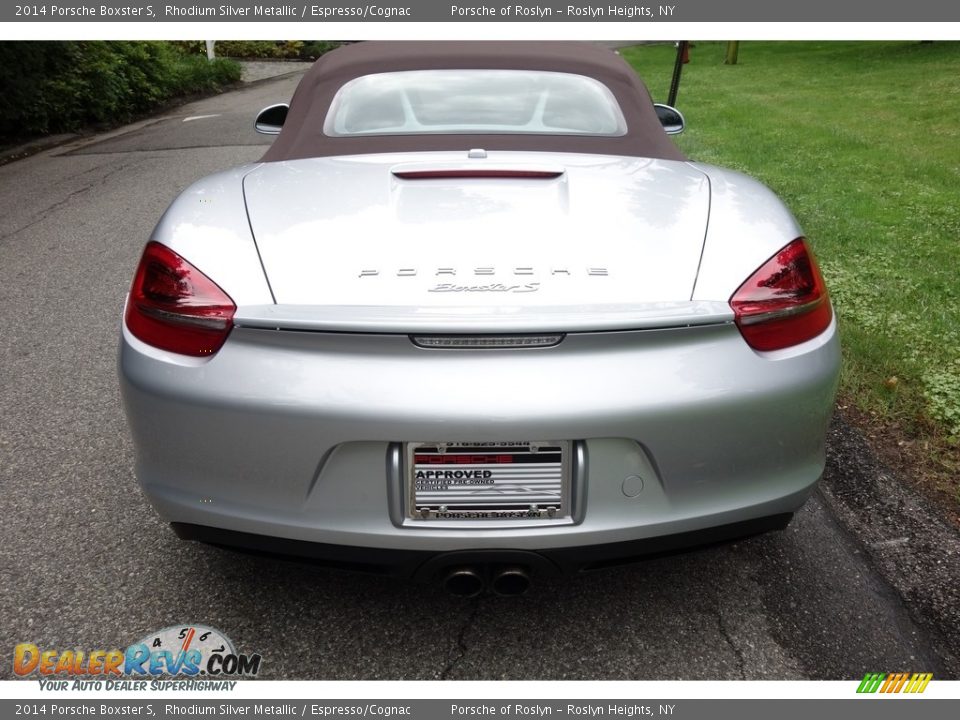 2014 Porsche Boxster S Rhodium Silver Metallic / Espresso/Cognac Photo #6
