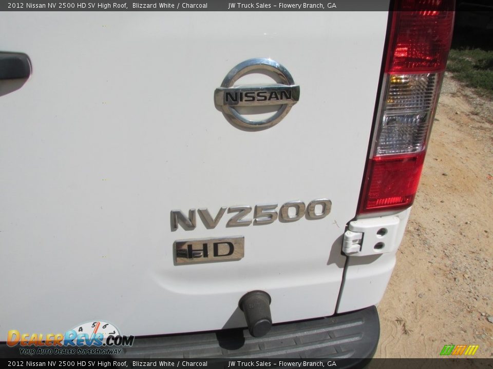 2012 Nissan NV 2500 HD SV High Roof Blizzard White / Charcoal Photo #29