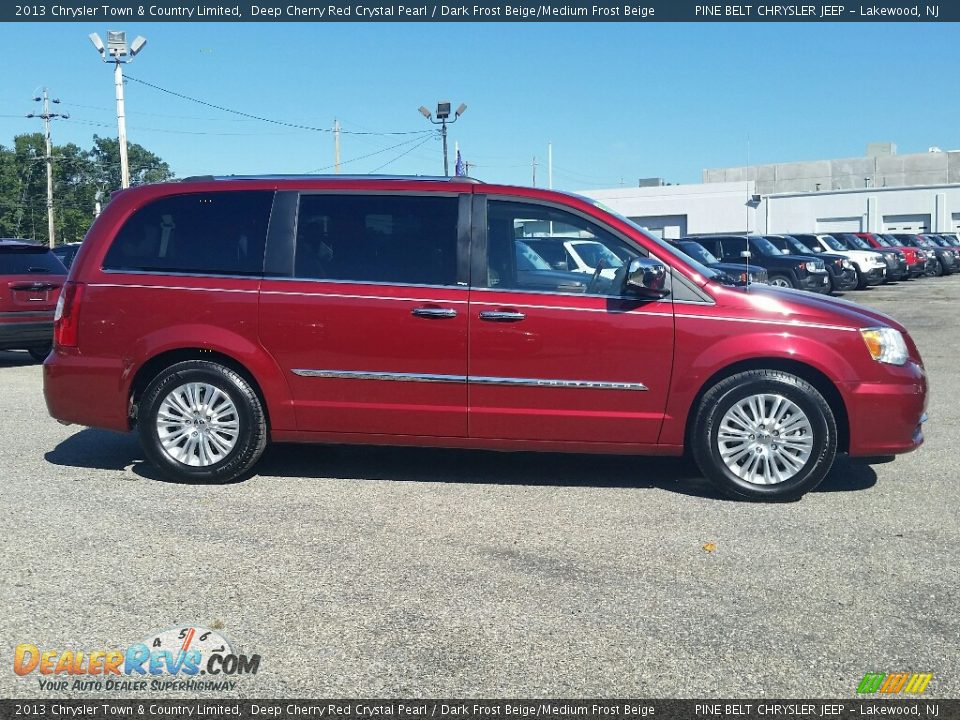 2013 Chrysler Town & Country Limited Deep Cherry Red Crystal Pearl / Dark Frost Beige/Medium Frost Beige Photo #4